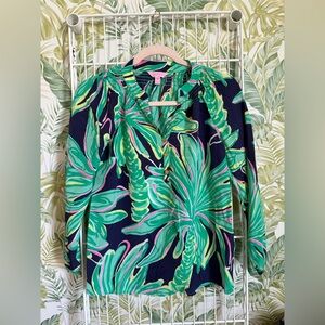 Lilly Pulitzer Elsa Top in Tiger Palm Print